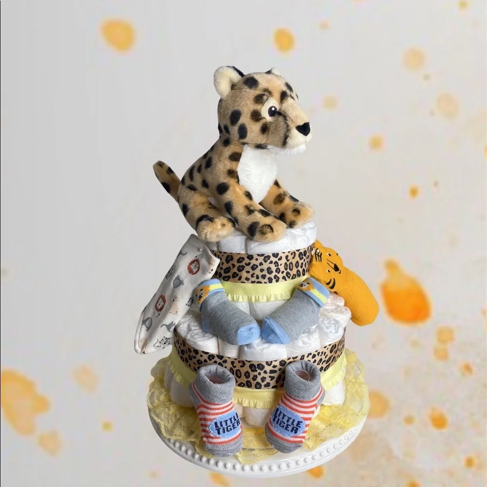 Tiger Diaper Cake